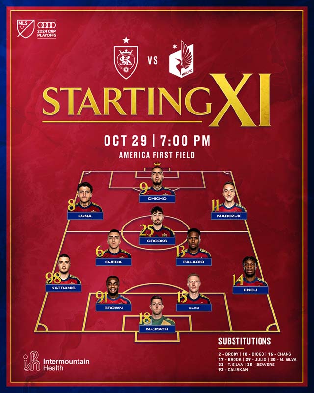 Game 1 starting XI
