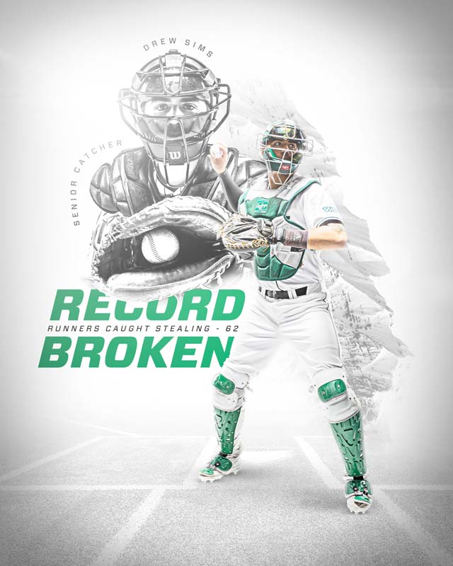 Baseball: Drew Sims breaks record, 5.21 vs NM State