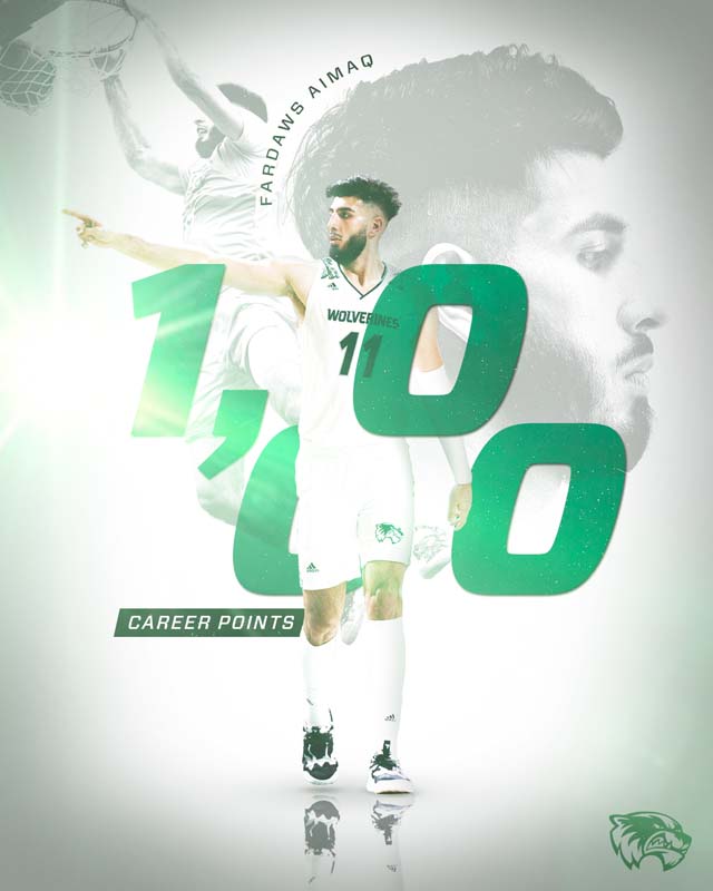 Men's basketball: 1,000 career points