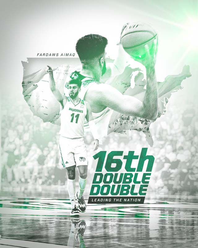 Men's basketball: Fardaws, 16th double-double
